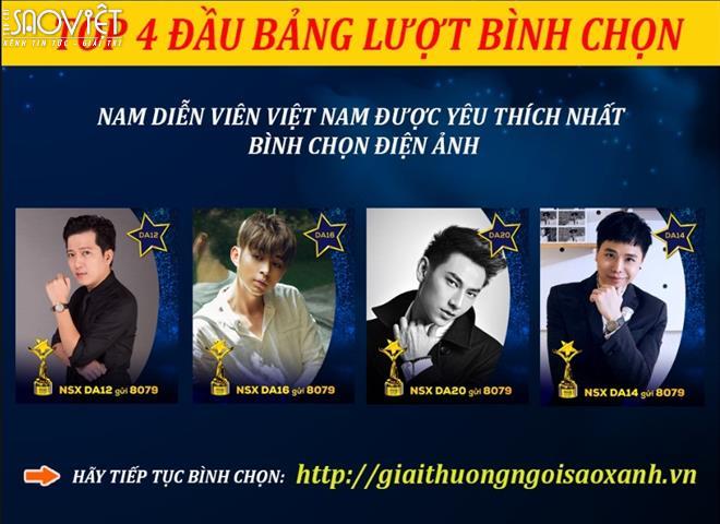 Bình chọn Ngôi Sao Xanh: Hé lộ top ứng viên sở hữu lượt bình chọn khủng