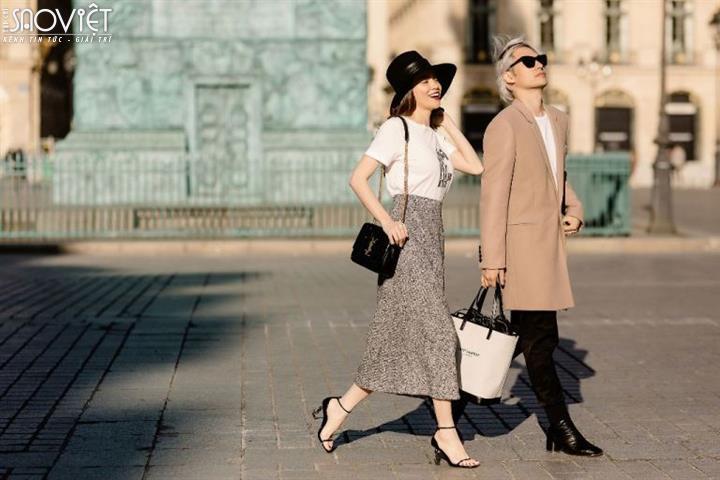 Hồ Ngọc Hà khoe thời trang đẳng cấp giữa đường phố Paris