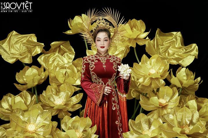 Hoa hậu Thanh Nga công bố quốc phục tại Mrs Universe 2023