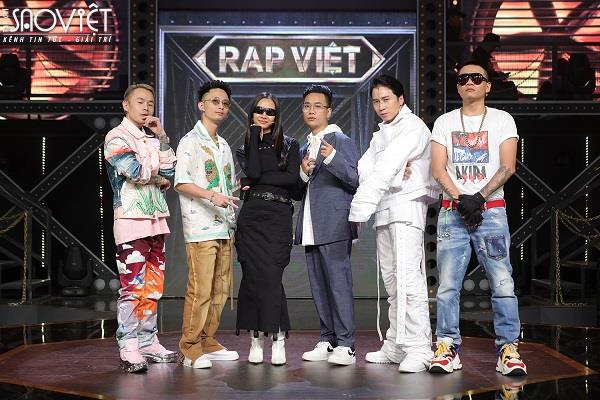 Lần đầu quy tụ cùng sân khấu Rap Việt, Rhymastic, JustaTee, Binz, Suboi, Karik, Wowy khiến khán giả nổi da gà với màn “bắn rap” đỉnh cao