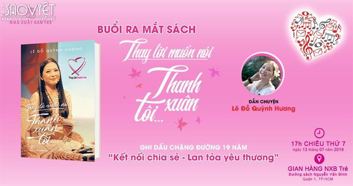 MC Quỳnh Hương ra mắt sách Thay lời muốn nói – Thanh xuân tôi