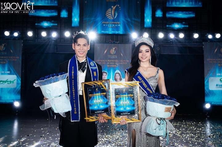 Mister & Miss Fitness Supermodel Vietnam 2024 gọi tên Tiến Đạt và Phi Khanh 