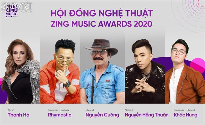 Rhymastic, Khắc Hưng lần đầu ngồi ghế Hội đồng nghệ thuật Zing Music Awards 2020