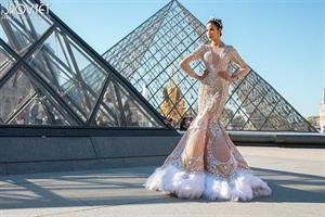 Á HẬU HOÀNG THÙY ĐỘI VƯƠNG MIỆN TIARA LƯU GIỮ KỶ NIỆM  TUỔI TRẺ TẠI PARIS