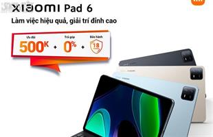 “Cỗ máy đa nhiệm” Xiaomi Pad 6 chính thức ra mắt,  hỗ trợ người dùng làm việc hiệu quả, giải trí đỉnh cao