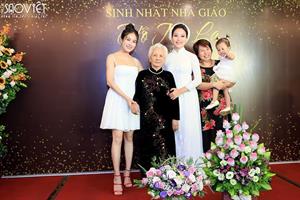 Hoa hậu áo dài Việt Nam 2019 Tuyết Nga rạng rỡ hội ngộ cùng NSND Thanh Hoa