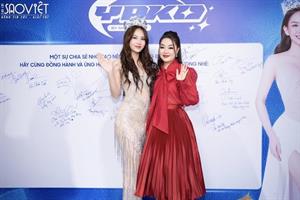 Hoa hậu Thanh Nga nhan sắc ngày càng thăng hạng đến chúc mừng Hoa hậu Mai Phương