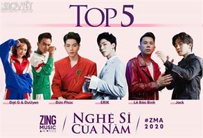 Jack thống trị danh sách đề cử Top 5 Zing Music Awards 2020 