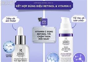 Làn da sáng khỏe với quy trình vàng “Sáng C – Tối A” từ Kiehl’s