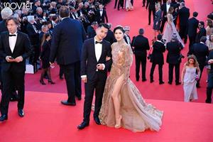 Ngọc Thanh Tâm diện đầm haute couture sexy táo bạo, gây ấn tượng mạnh tại Cannes 2017