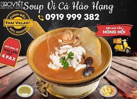 Súp vi cá hảo hạng chính gốc Thai Village Singapore- tặng quà ưu đãi 15% mừng 20/10