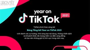 TikTok công bố Bảng Tổng kết Year on TikTok 2021