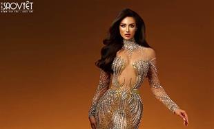 Trang phục dạ hội chính thức của Lydie Vũ tại đêm chung kết Miss Supranational 2024