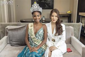 Trương Ngọc Ánh chinh phục trái tim “Miss Earth 2021” Destiny Evelyn Wagner