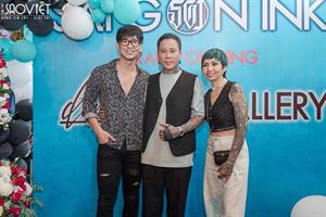 Tuấn Trần và dàn sao đến chúc mừng Danis Nguyễn khai trương SAIGONINK TATTOO & DANIS NGUYEN GALLERY