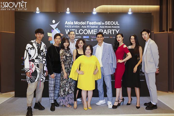 Tôn Tuấn Kiệt, Trâm Anh, Quỳnh Anh dự Tiệc chào mừng trước thềm Asia Model Festival 2019